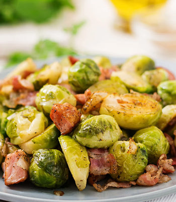 Air Fryer Brussel Sprouts | Ultimate Pancetta