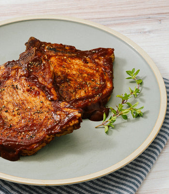 Smoky Honey BBQ Air Fryer Pork Chops