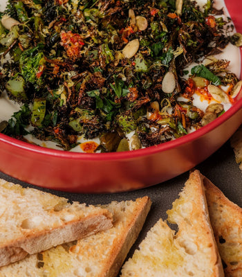 Cosori_Charred_Broccolini_Lemony_Ricotta_With_Sourdough_Toast