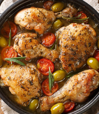 Air Fryer Creamy Tuscan Olive Chicken