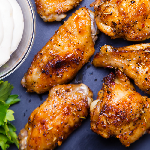 Air Fryer Chicken Wings | Louisiana Dry Rubbed