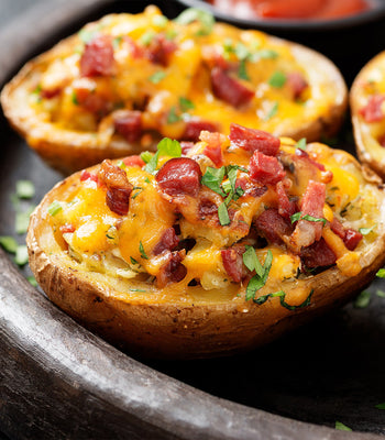 Fully Loaded Air Fryer Baked Potato Bombs