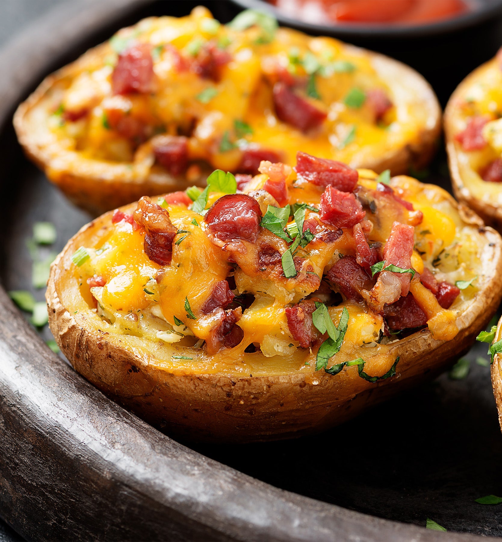 Fully Loaded Air Fryer Baked Potato Bombs