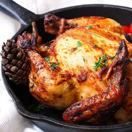 Garam Masala & Yogurt-Marinated Cornish Game Hens