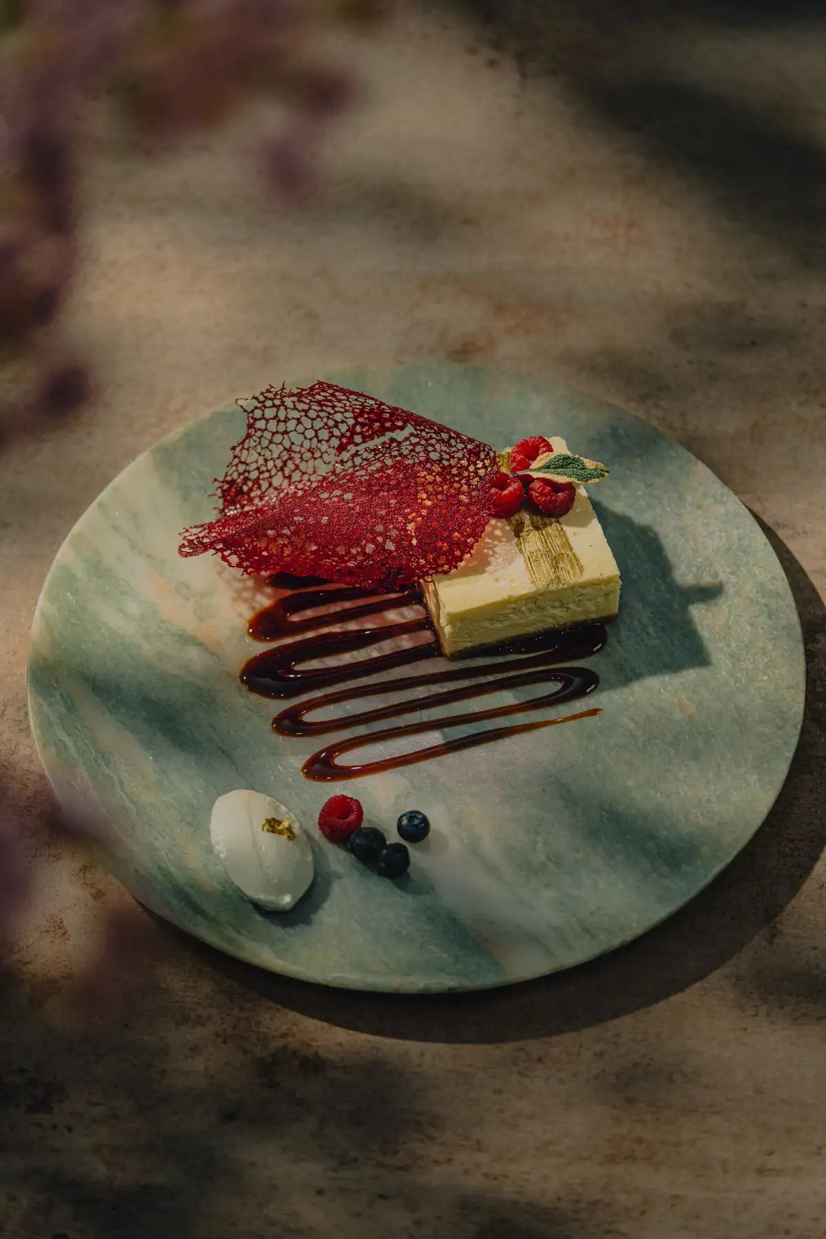 Greek Yogurt Cheesecake With Berries