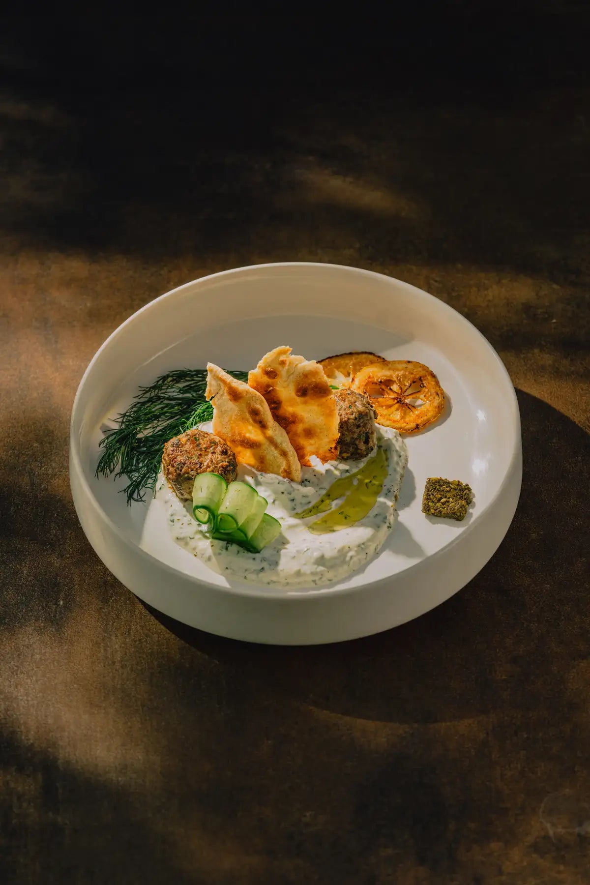 Greek Lamb Meatballs With Tzatziki