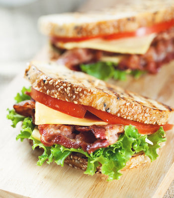 Mini Air Fryer Bacon, Lettuce & Tomato Sandwiches