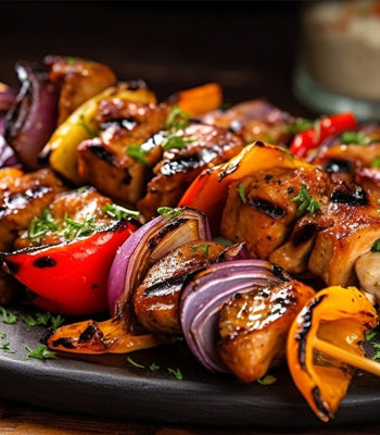Air Fryer Chicken Thigh Skewers
