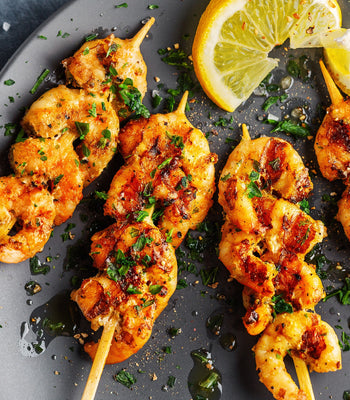 Air Fryer Shrimp | Chili Lime Skewers