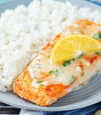 Air Fryer Salmon Lemon-Butter Recipe