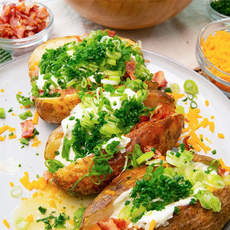 Fully Loaded Air Fryer Baked Potato