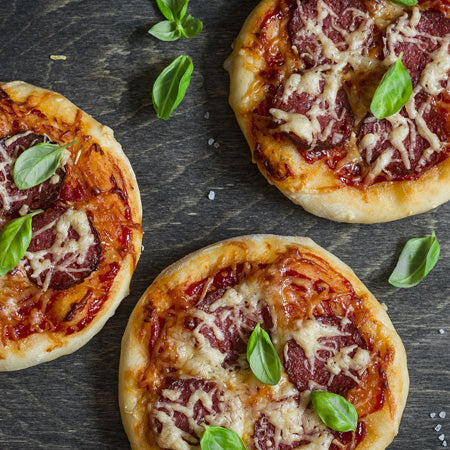 Pepperoni and Veggie Mini Pizzas