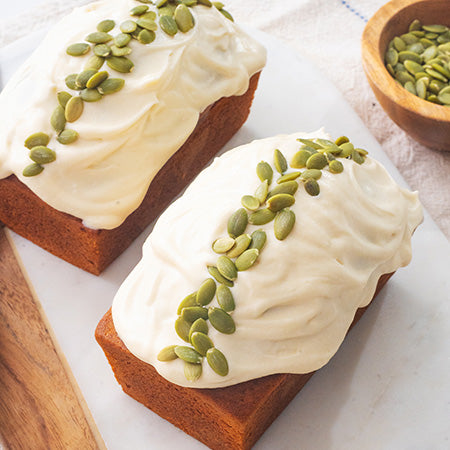  - Pumpkin Spice Loaf with Maple Cream Cheese Glaze