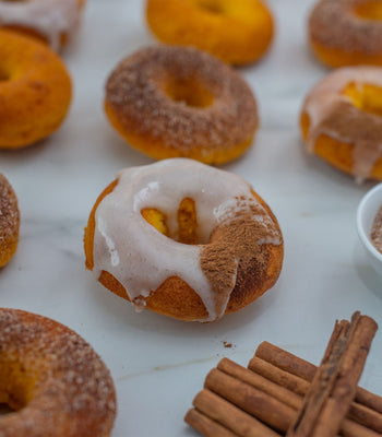 Pumpkin Spiced Air Fryer Donuts