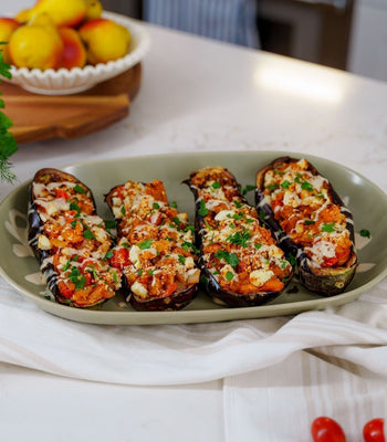 Roasted Stuffed Eggplants Air Fryer Recipe