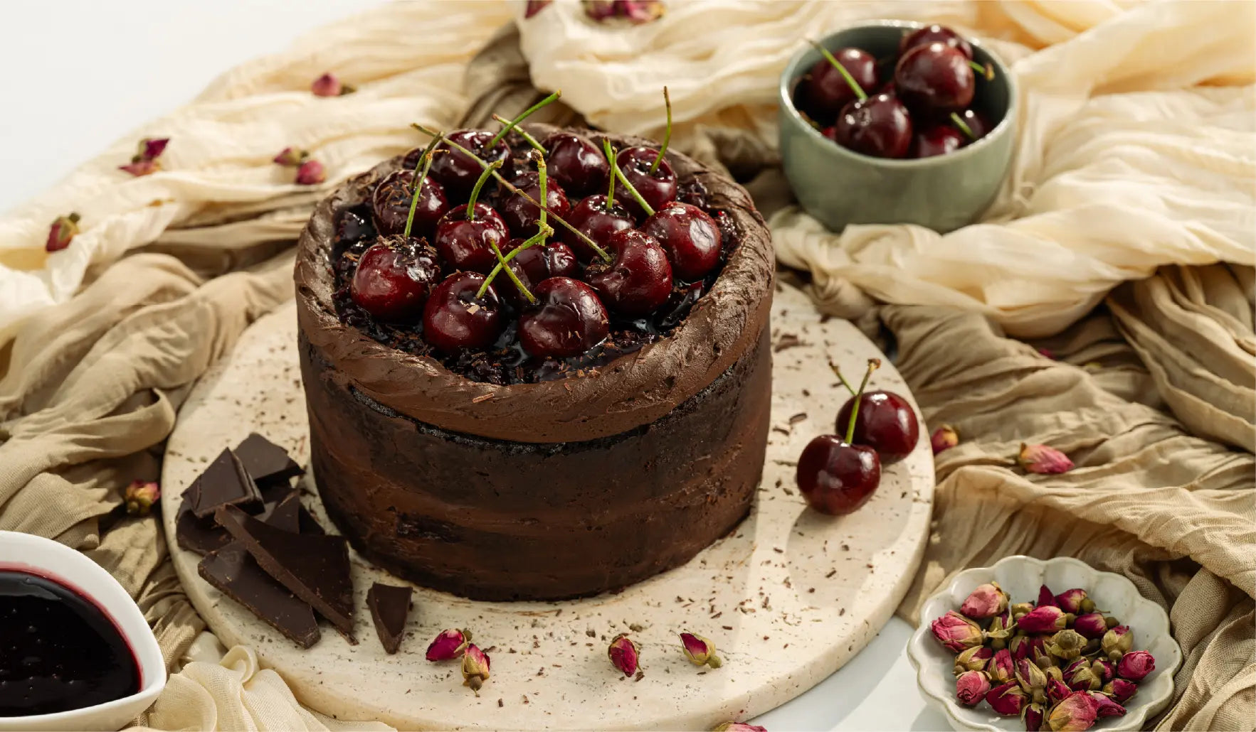 Vegan Black Forest Mousse Cake