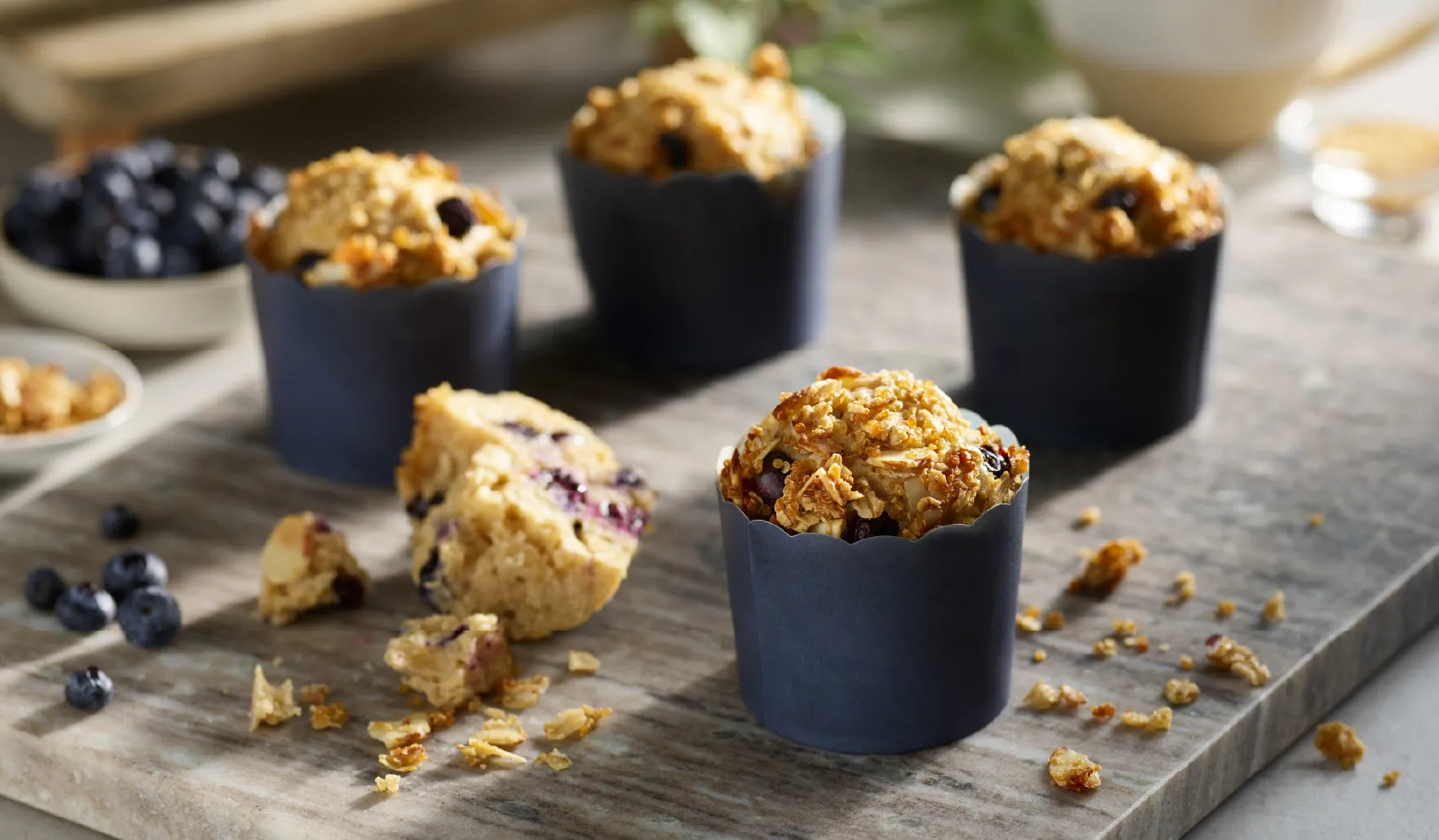Blueberry Quinoa Muffins