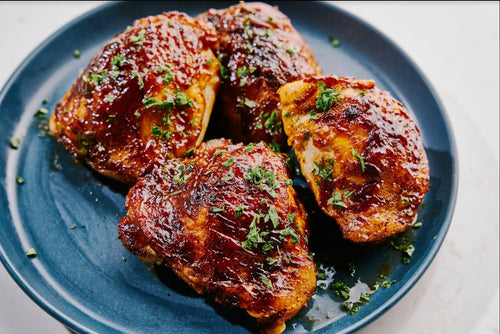 Easy Air Fryer BBQ Chicken Thighs