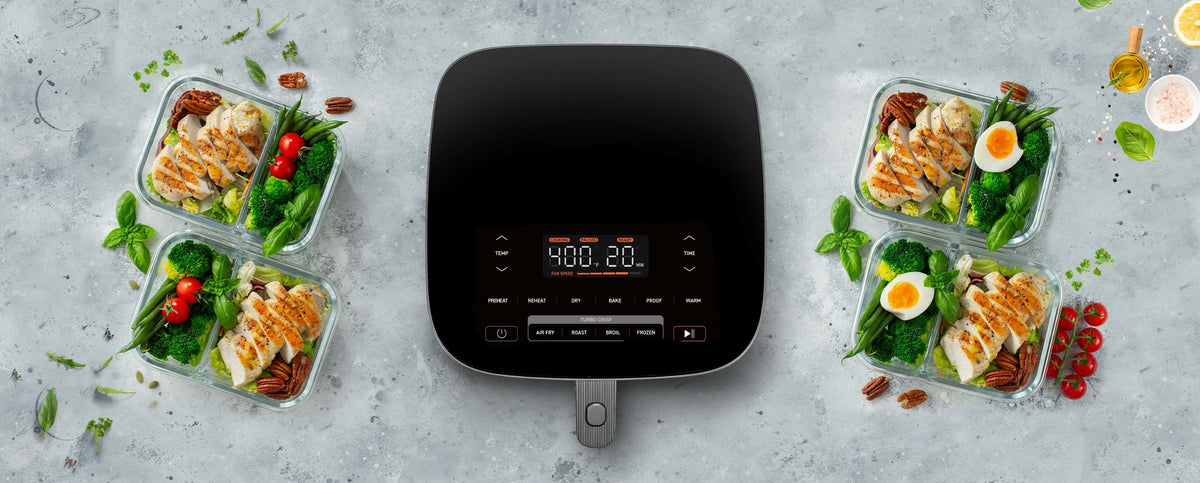 TurboBlaze Air Fryer with Meal Prep Containers