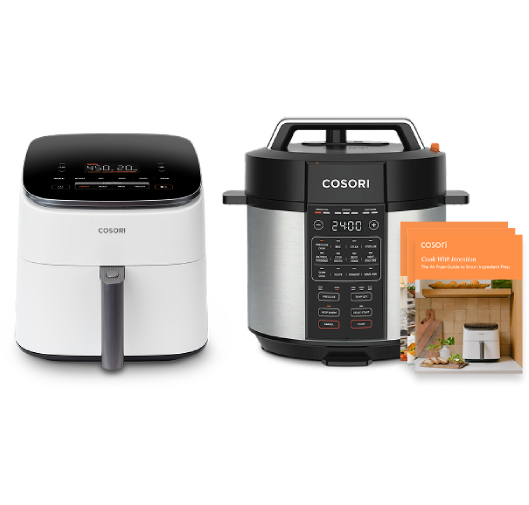 TurboBlaze™ 6.0-Quart Smart Air Fryer & 6.0-Quart Pressure Cooker Bundle
