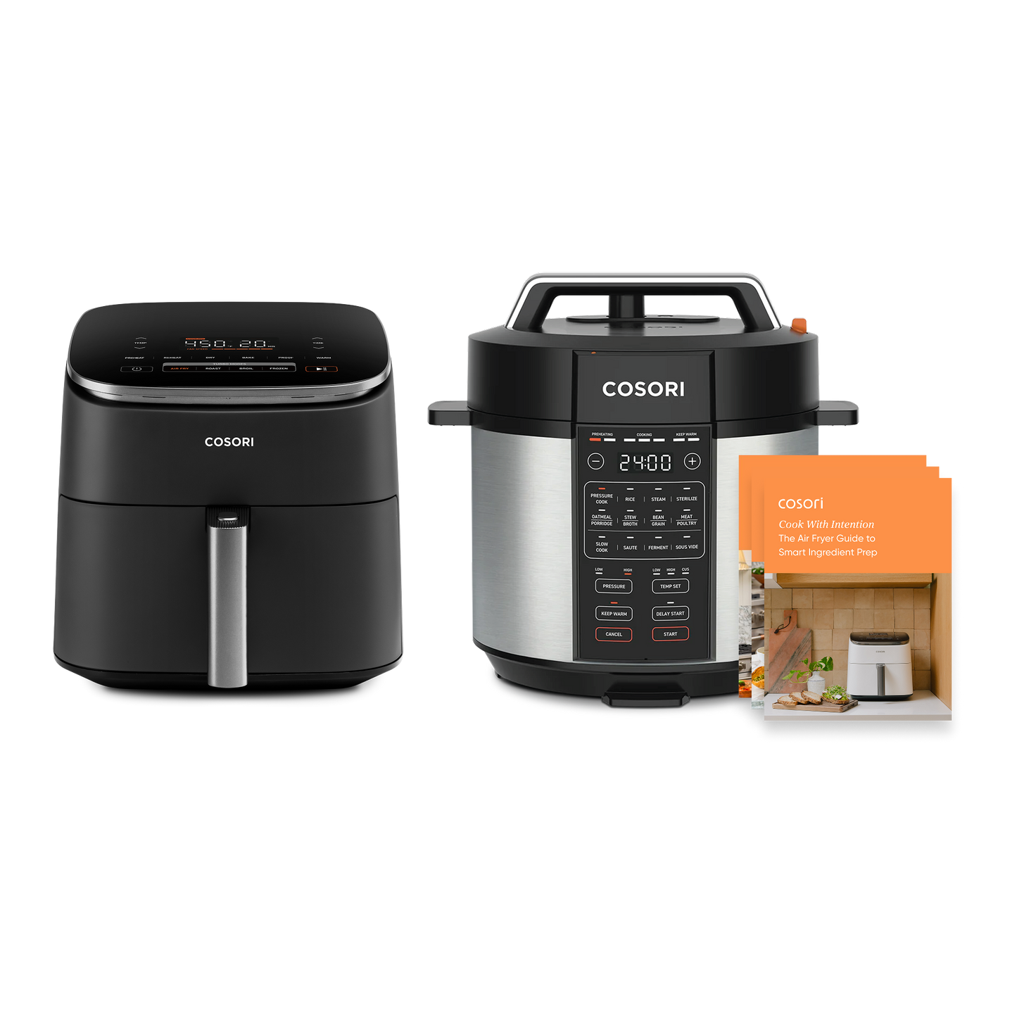 TurboBlaze™ 6.0-Quart
Air Fryer & 6.0-Quart Pressure Cooker Bundle