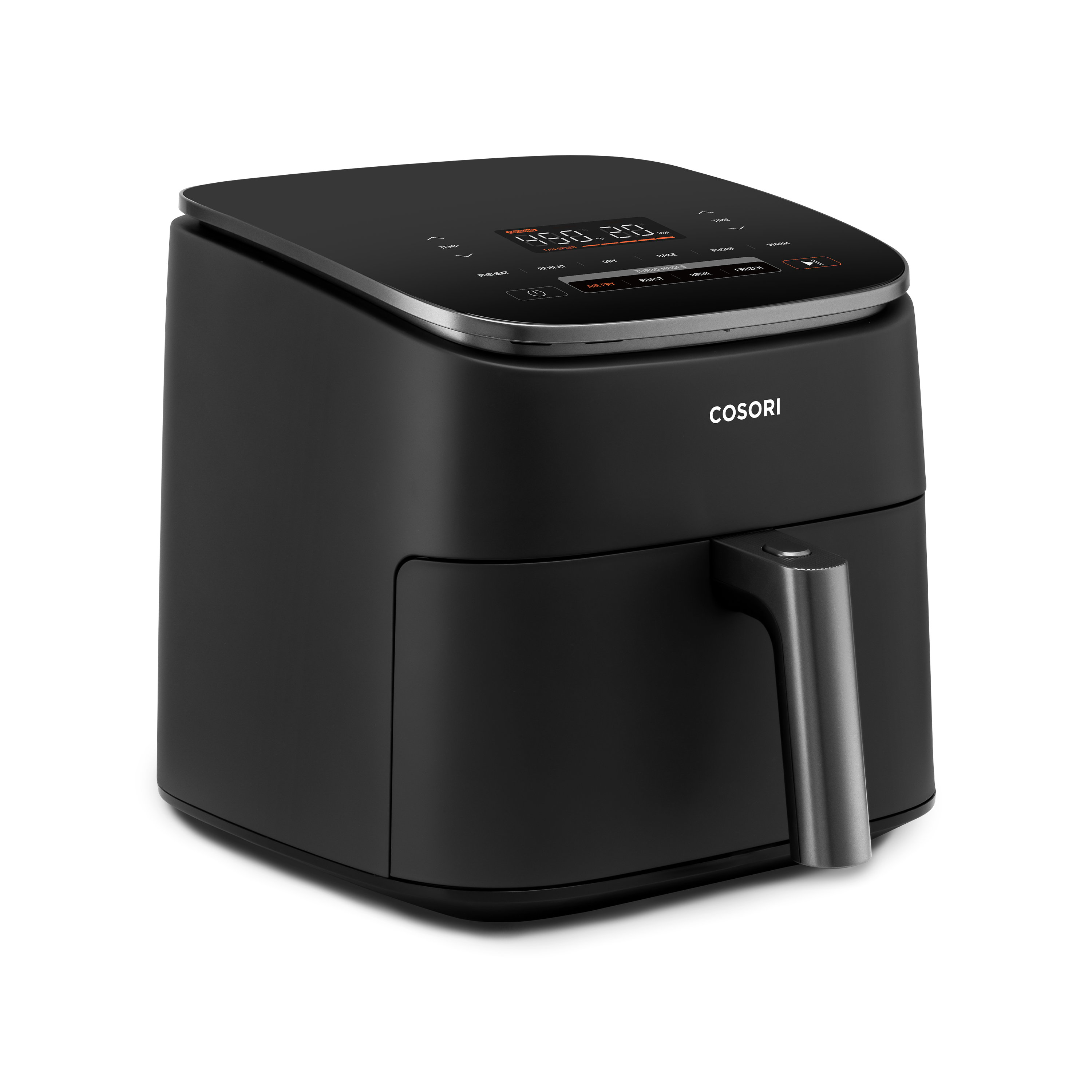  COSORI Air Fryer TurboBlaze 6.0-Quart Compact Airfryer that  Roast, Bake, Proof, 9 Functions, 5 Speeds, Cooks Quickly, 95% Less Oil for  Healthier Meals, Varied Recipes, Easy to Clean, Dark Gray 