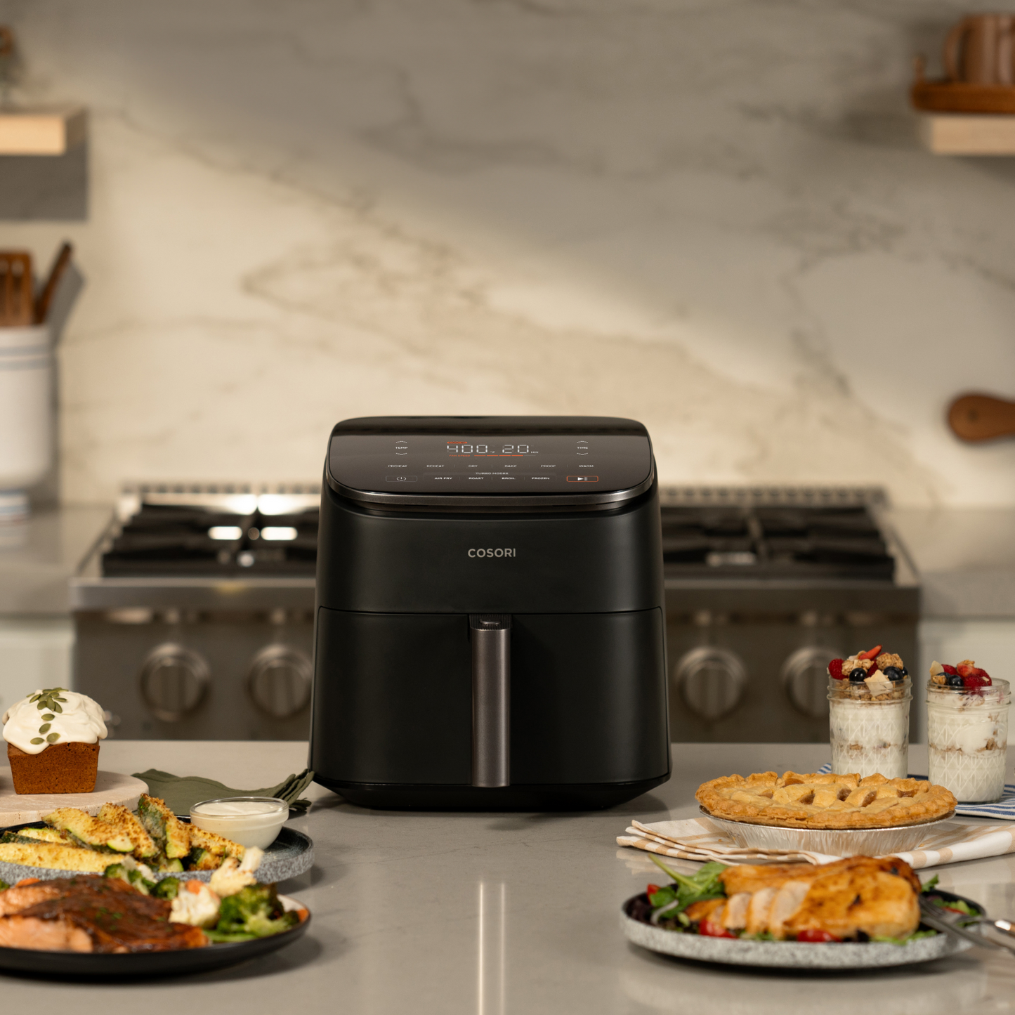 TurboBlaze™ 6.0-Quart Air Fryer & Wellness Guide Bundle