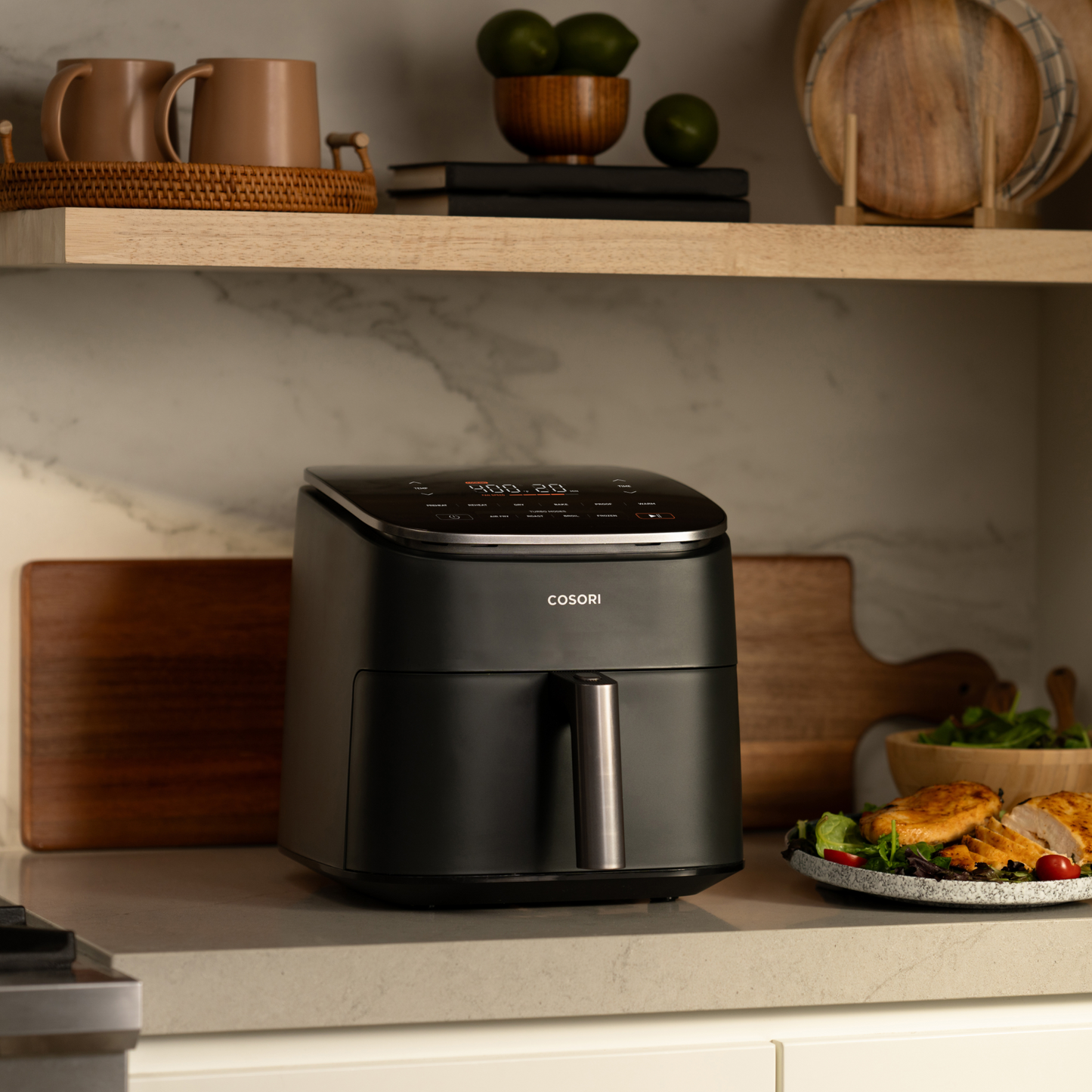 TurboBlaze™ 6.0-Quart Air Fryer & Wellness Guide Bundle