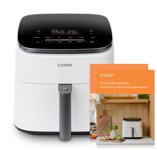 TurboBlaze™ 6.0-Quart Smart Air Fryer & Wellness Guide Bundle