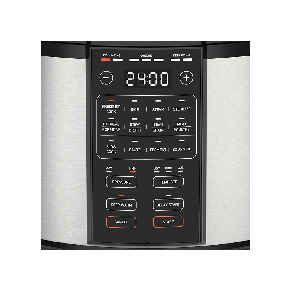Cosori 6.0-Quart Pressure Cooker - Keypad View