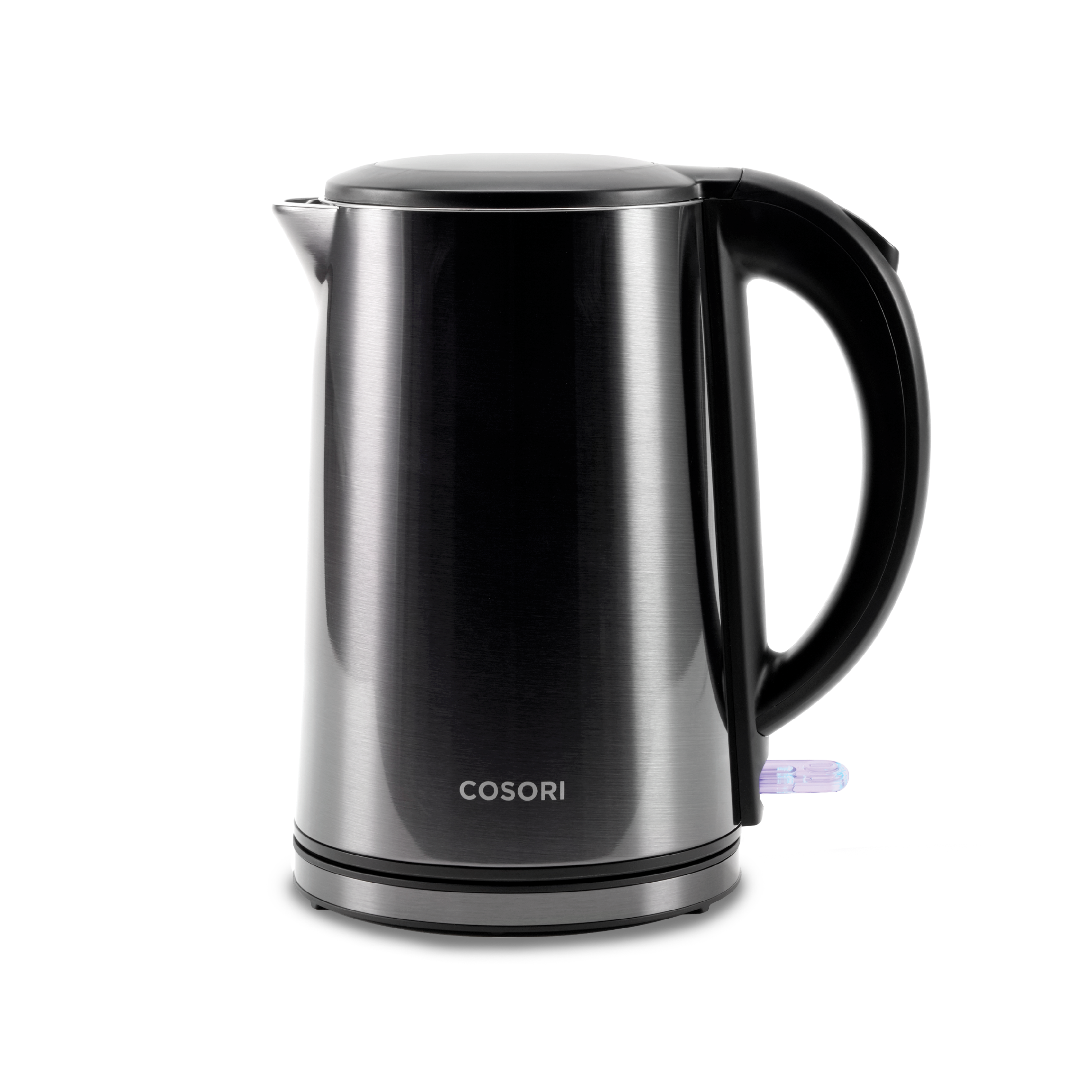 Electric Kettle, miroco 1.5L Double Wall 100% Stainless Steel BPA-Free Cool  Touch Tea Kettle, White 