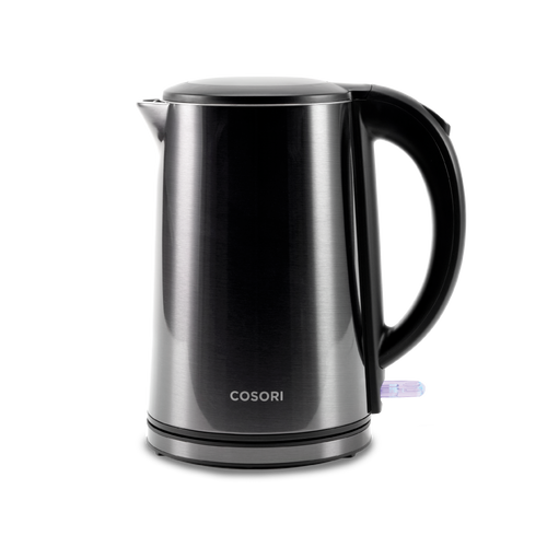  - Double-Wall Stainless Steel Electric Kettle Side