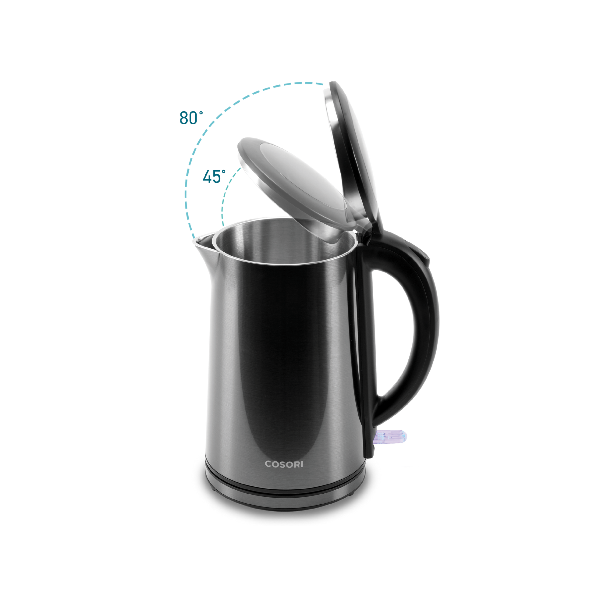 Double-Wall Stainless Steel Electric Kettle Lid