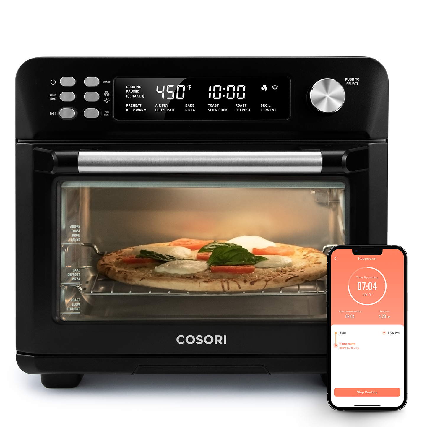 Smart Air Fryer Toaster Oven - Front View