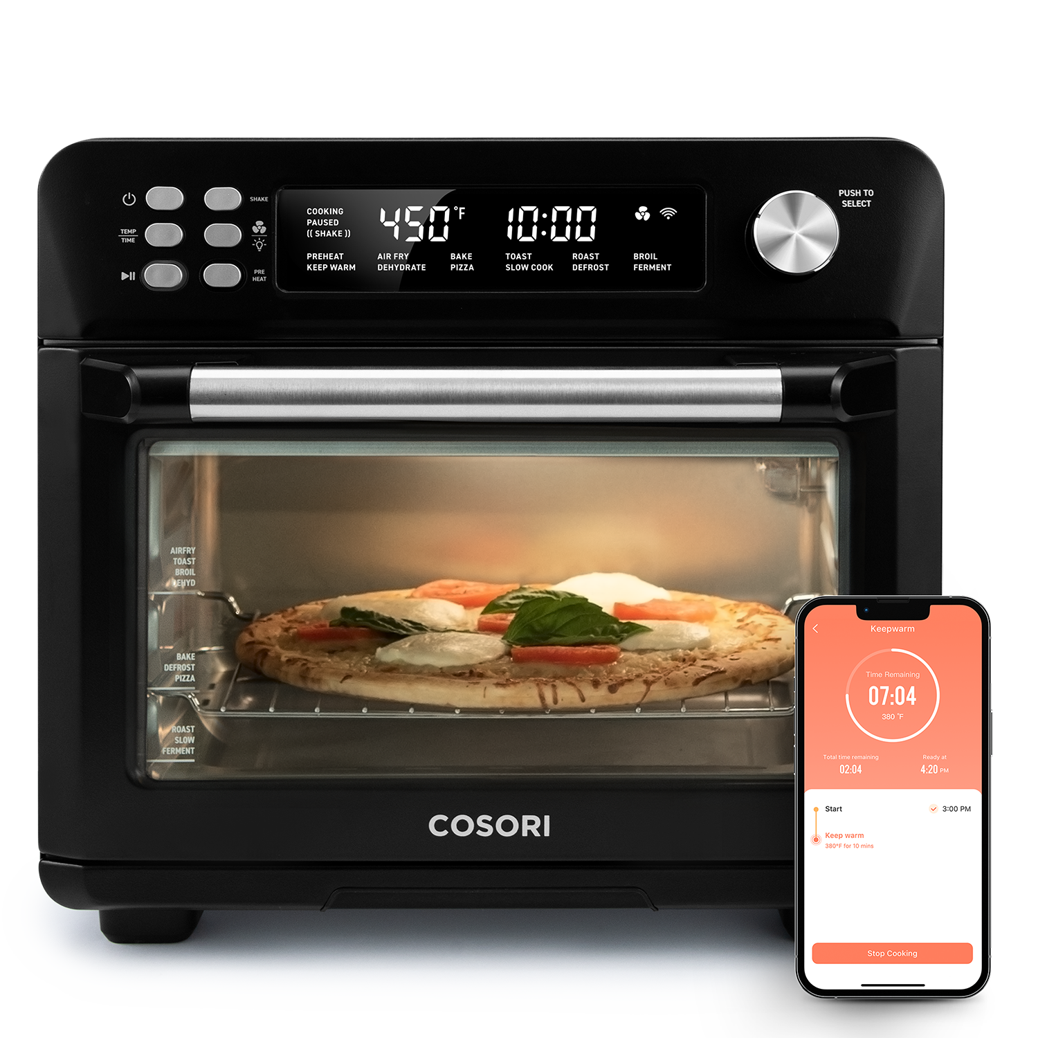 Smart Air Fryer Toaster Oven - Front View