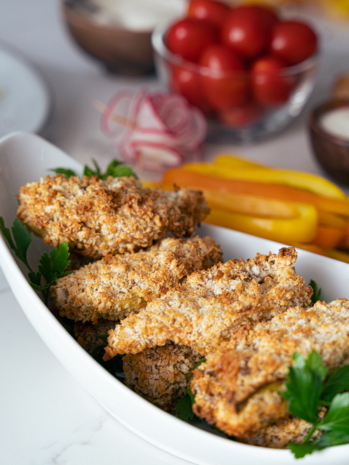 Artichoke Wings with Vegan Ranch Dip