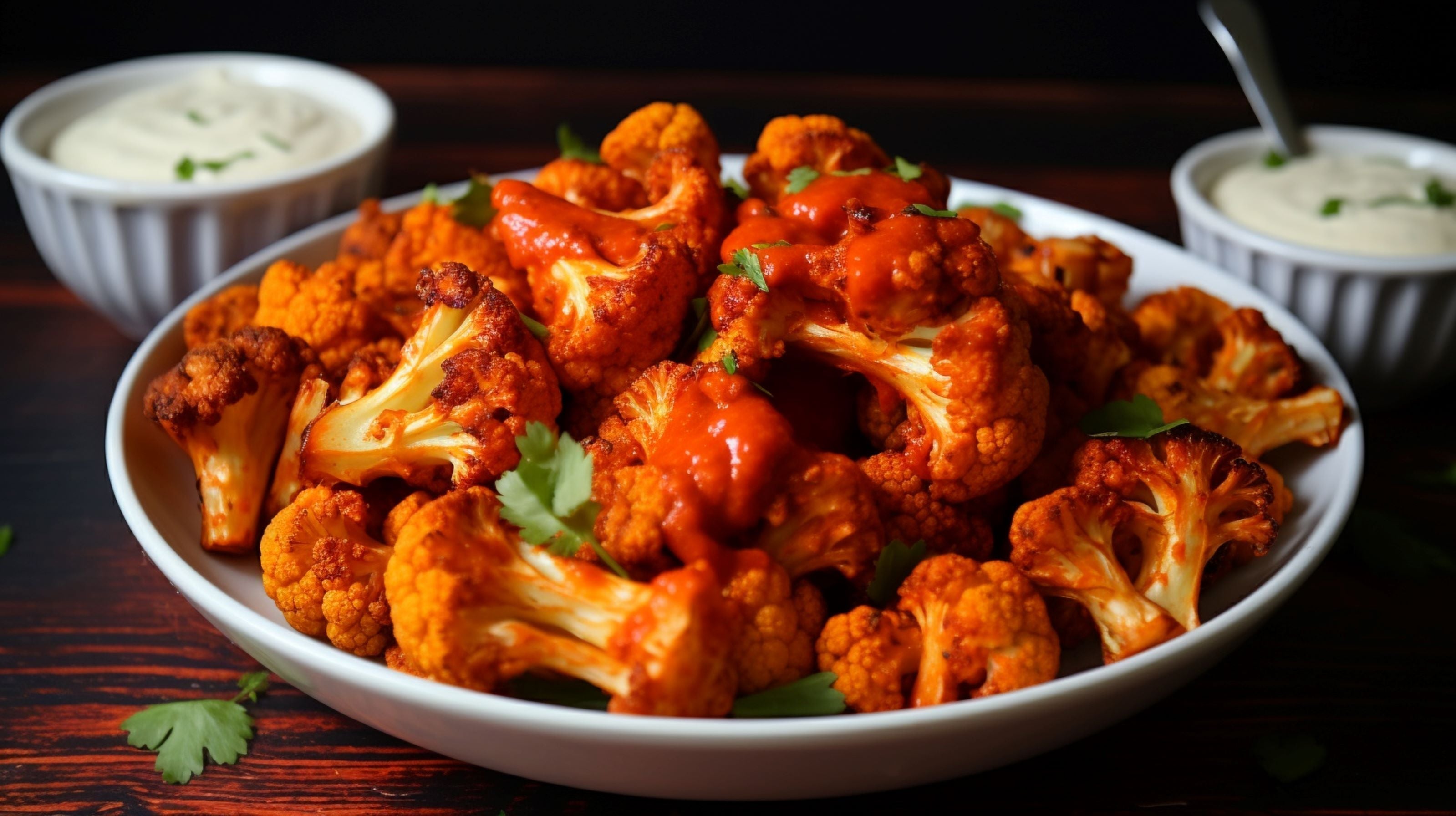 Air Fryer Buffalo Cauliflower
