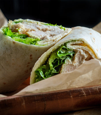 Air Fryer Chicken Caesar Salad Wraps