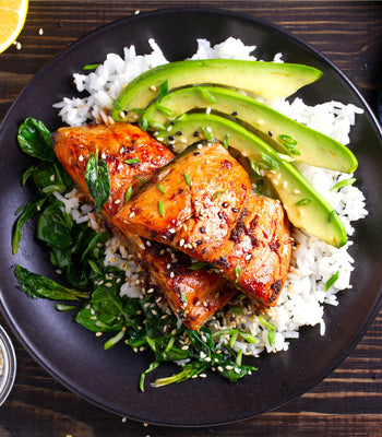 Air Fryer Honey Garlic Frozen Salmon