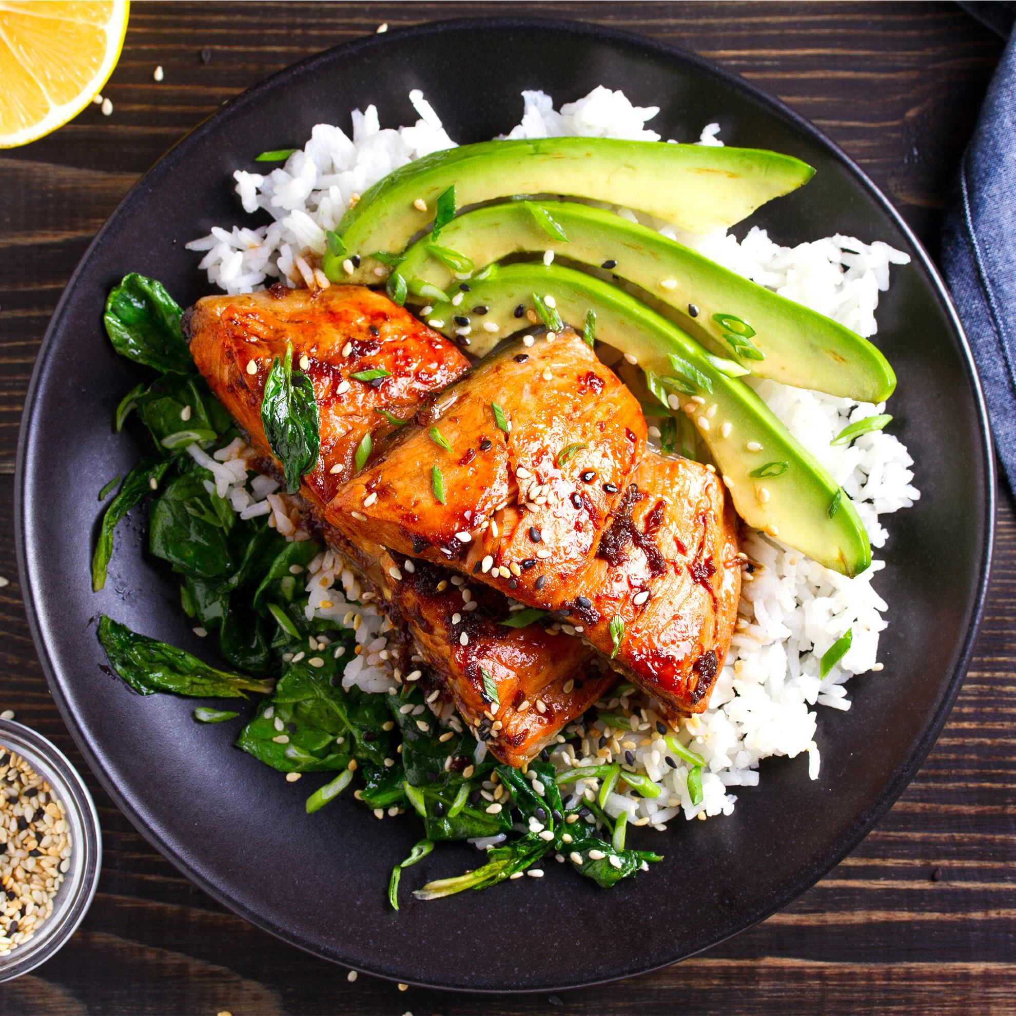 Air Fryer Honey Garlic Frozen Salmon