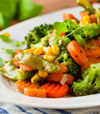Air Fryer Roasted Frozen Vegetable Medley