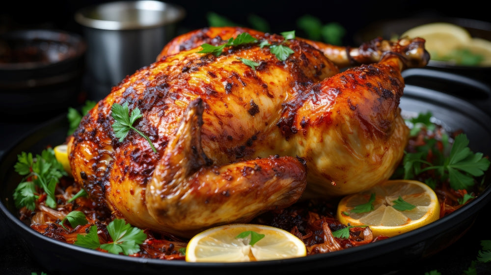 Roasted Air Fryer Whole Chicken