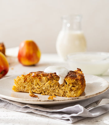 Apple-Cinnamon Baked Oats With Yogurt