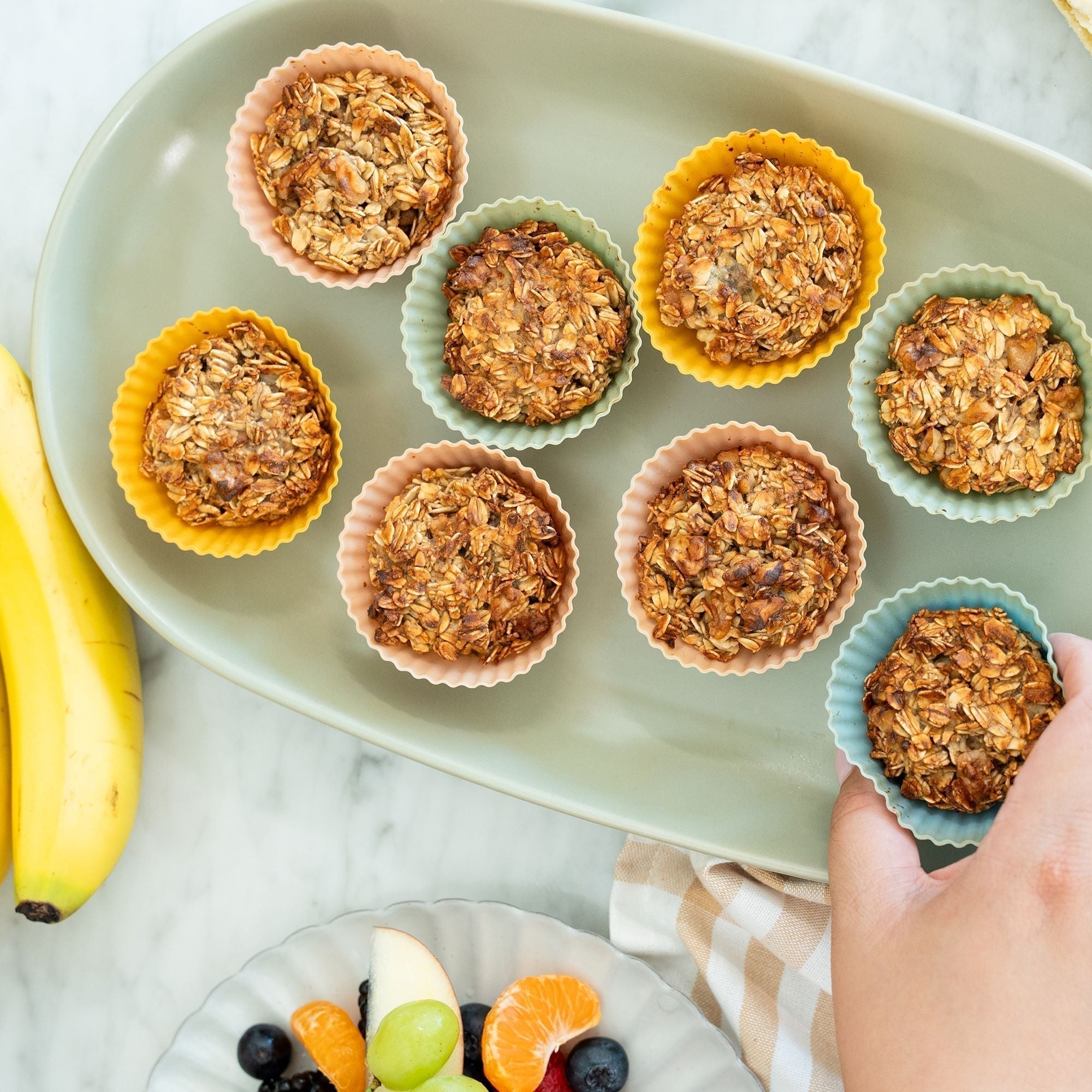 Banana Nut Baked Oatmeal Cups