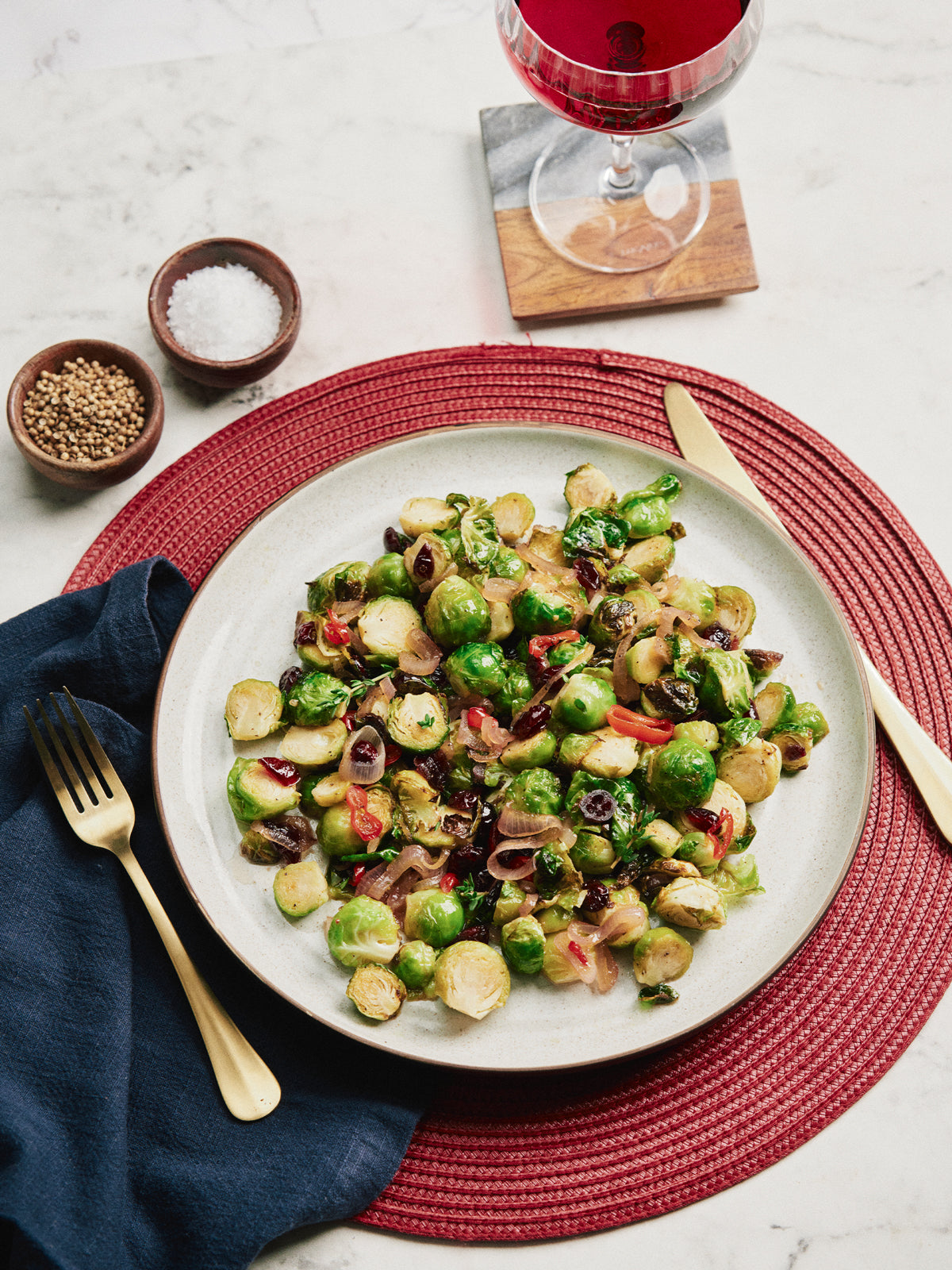  - Brussels Sprouts With Cranberry Agrodolce