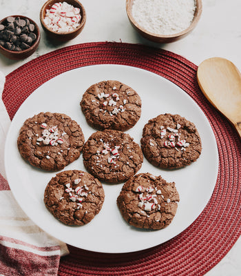 Fudgy Peppermint Brownie Cookies