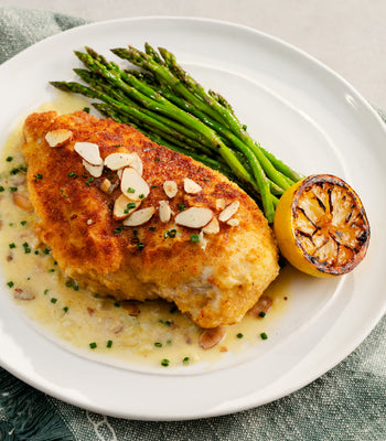 Chicken Almondine With Roasted Asparagus 