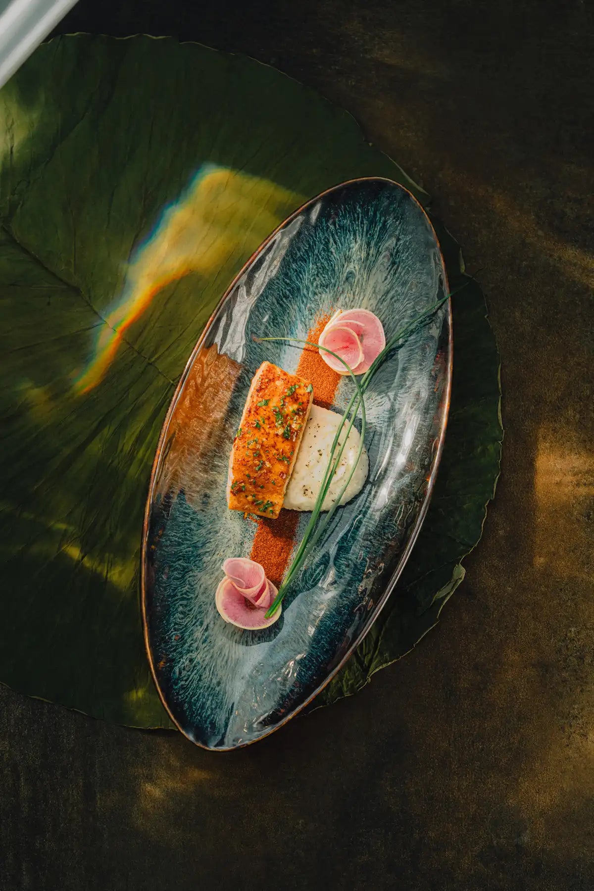 Chili-Lime Salmon With Bell Peppers & Onions  