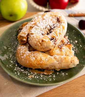 Cinnamon Apple Cherry Phyllo Spirals