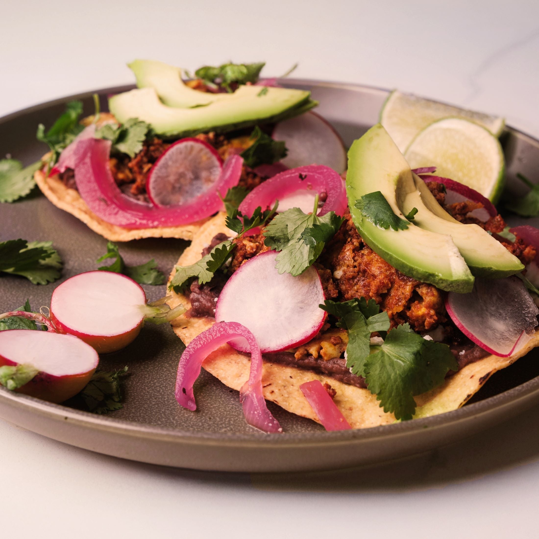 Air Fryer Chorizo Breakfast Tostadas